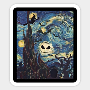 Vincent Van Gogh's The Scary Night Sticker